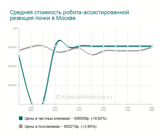 Робот-ассистированная резекция почки — цены от 155000 руб. в Москве, 16 ...
